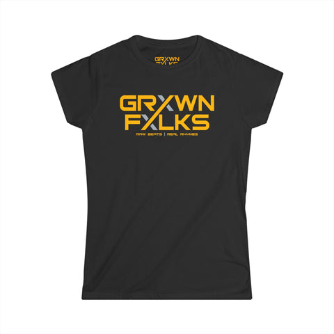 Grxwn Fxlks | Women's Logo Tee (Black)